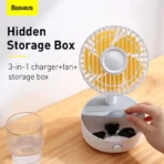 Baseus Hermit Desktop Wireless Charger with Oscillating Fan - Image 6