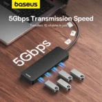 Baseus UltraJoy Series 4-Port HUB Lite - Image 5