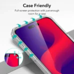 ESR Tempered Glass Screen Protector for iPhone 14 Pro - Image 2