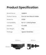 Ugreen Car Air Vent Mount Phone Holder - Image 3
