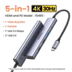 UGREEN USB C Hub 5 in 1 - Image 2