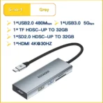 Essager 5-in-1 Type-C Multifunctional Hub